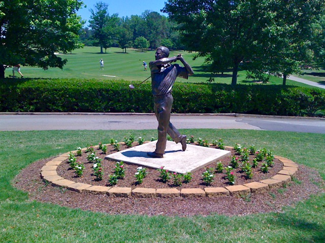 Furman golf course statue